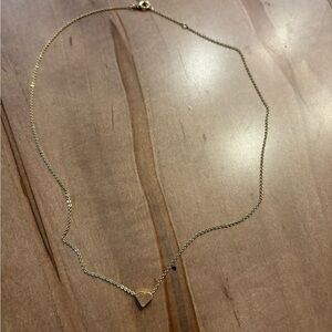 Gold plated dainty heart charm necklace WONT TARNISH multiple lengths